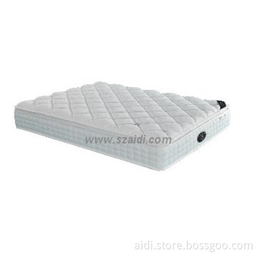 Popular Pocket Spring Mattress Pillow Top mattress for hotel beds